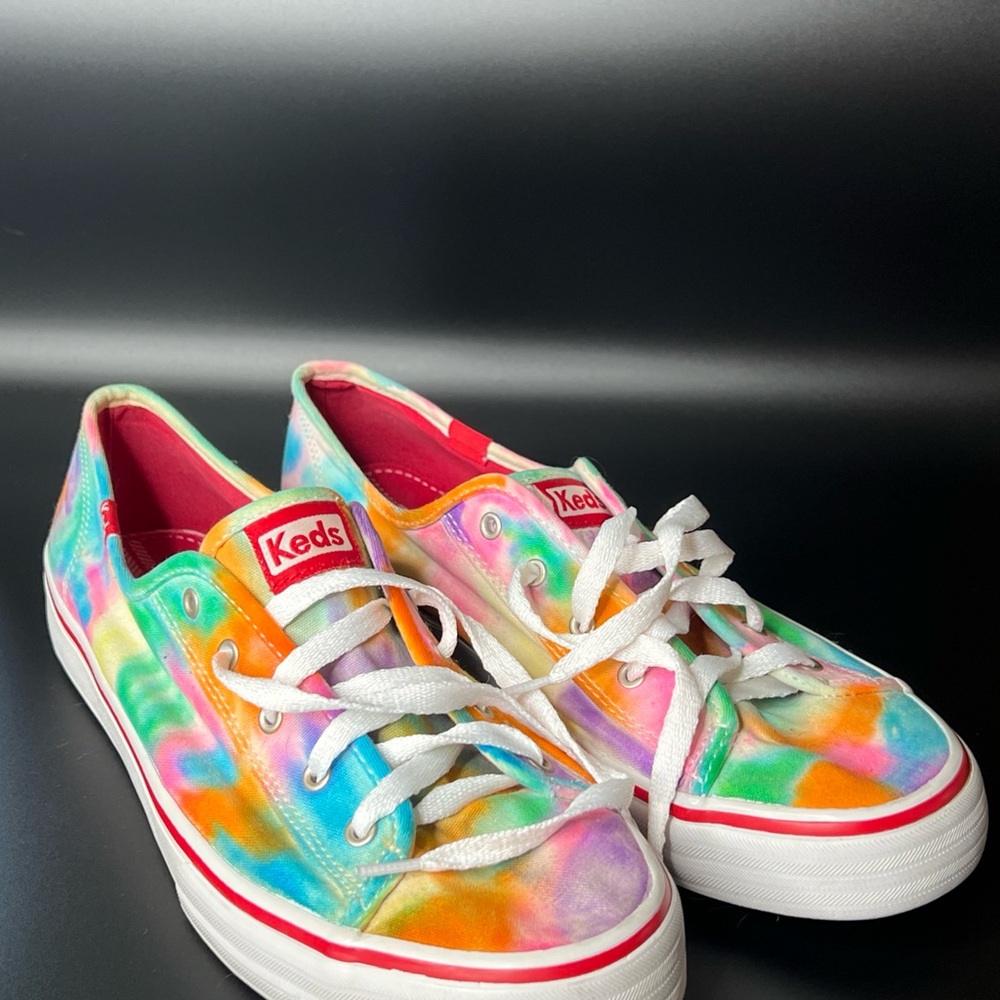 Keds Shoes Womens 10 Double Up Core Sneakers Custom Canvas Lace Up Low WF48671